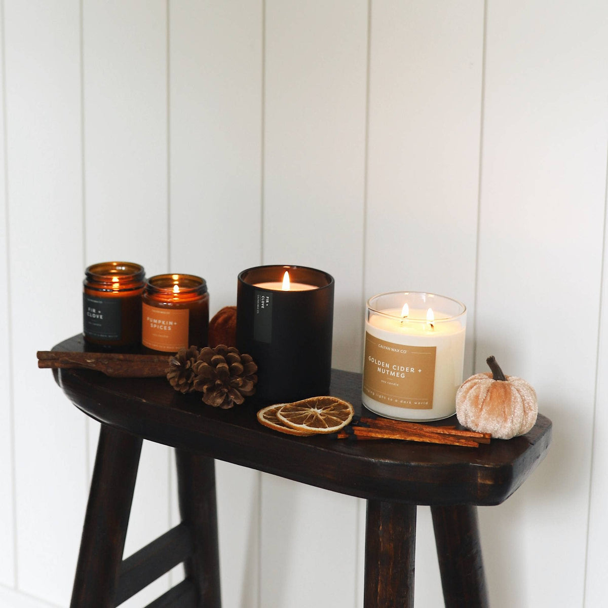 Golden Cider + Nutmeg 8.8oz Soy Candle