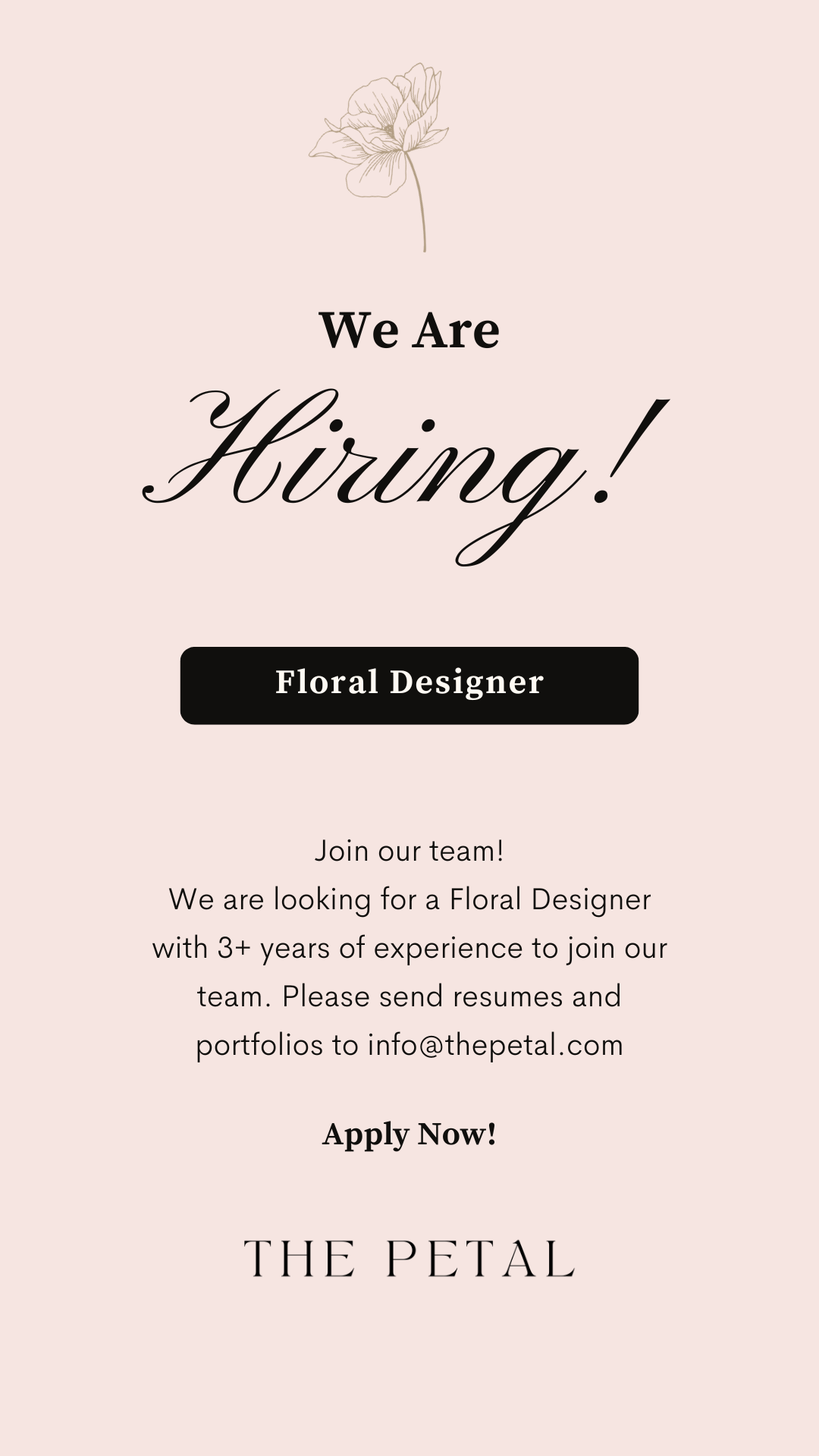 WE ARE HIRING