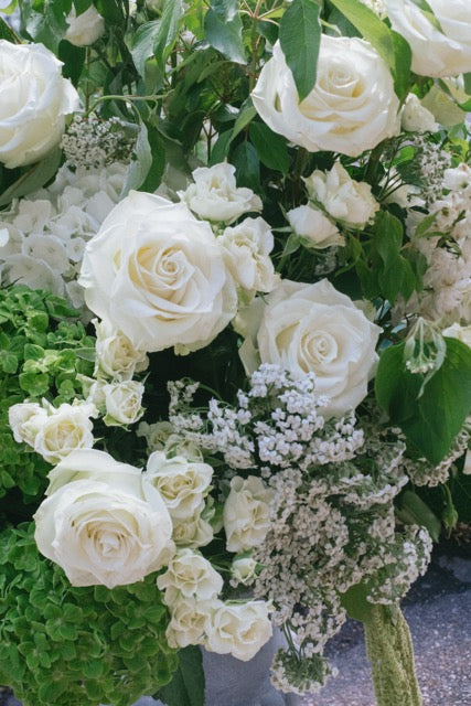 luxury white and green wedding in minneapolis by The Petal