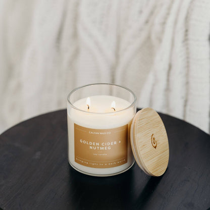 Golden Cider + Nutmeg 8.8oz Soy Candle