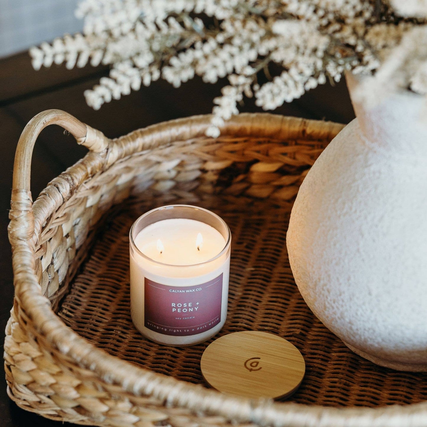 Rose + Peony 8.8oz Soy Candle