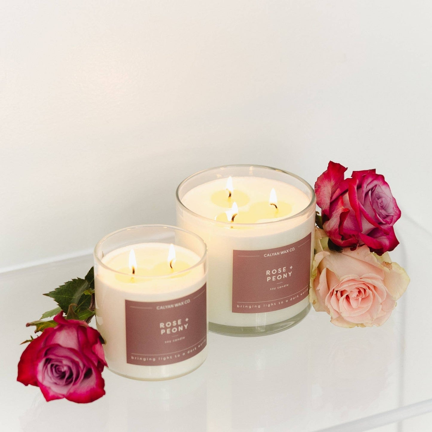 Rose + Peony 8.8oz Soy Candle