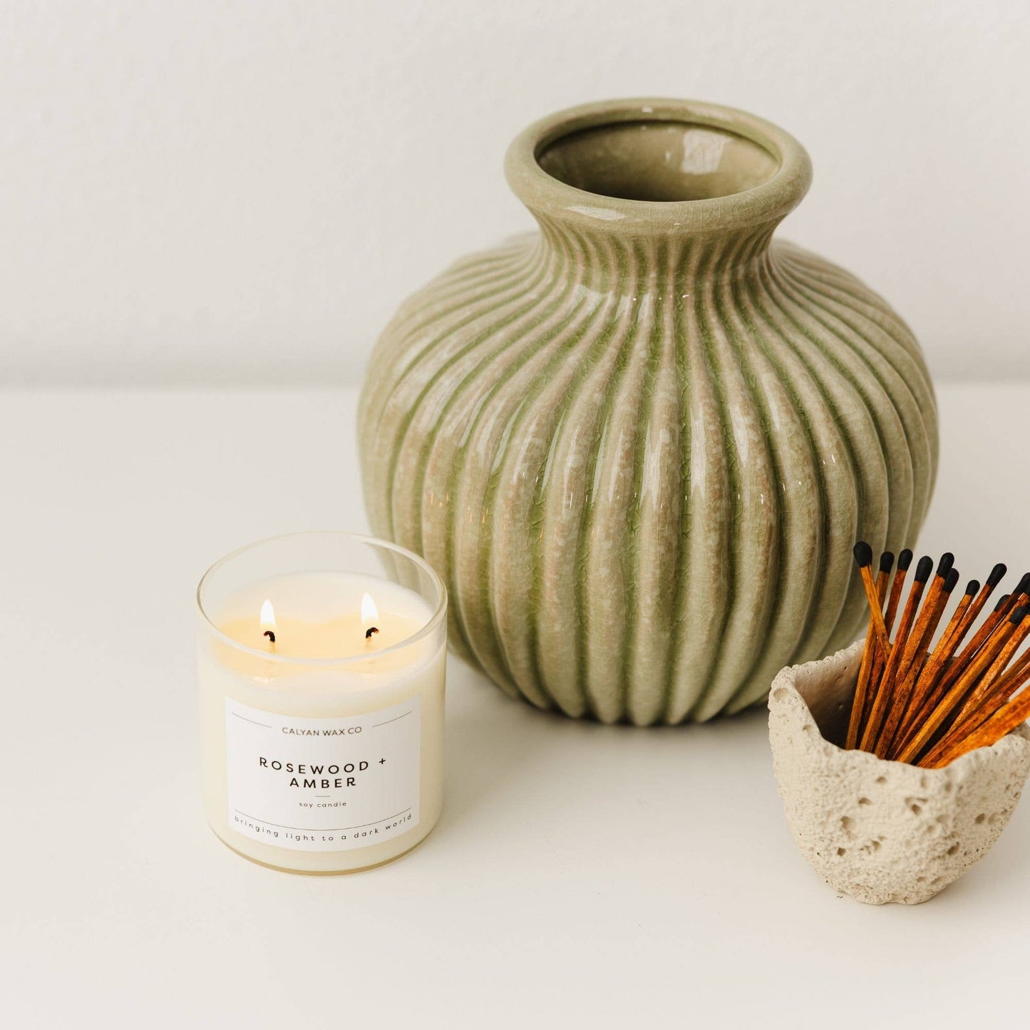 Rosewood + Amber 8.8oz Soy Candle