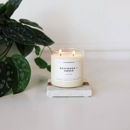Rosewood + Amber 8.8oz Soy Candle