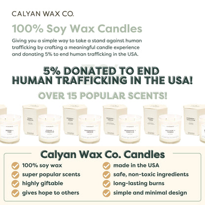 Rosewood + Amber 8.8oz Soy Candle