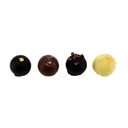 4-Piece Milk & Dark Chocolate Truffles