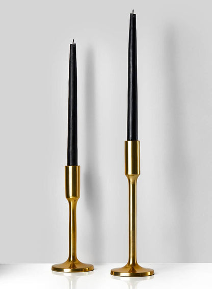 Alsace Shiny Gold Taper 10 ½in Candlestick