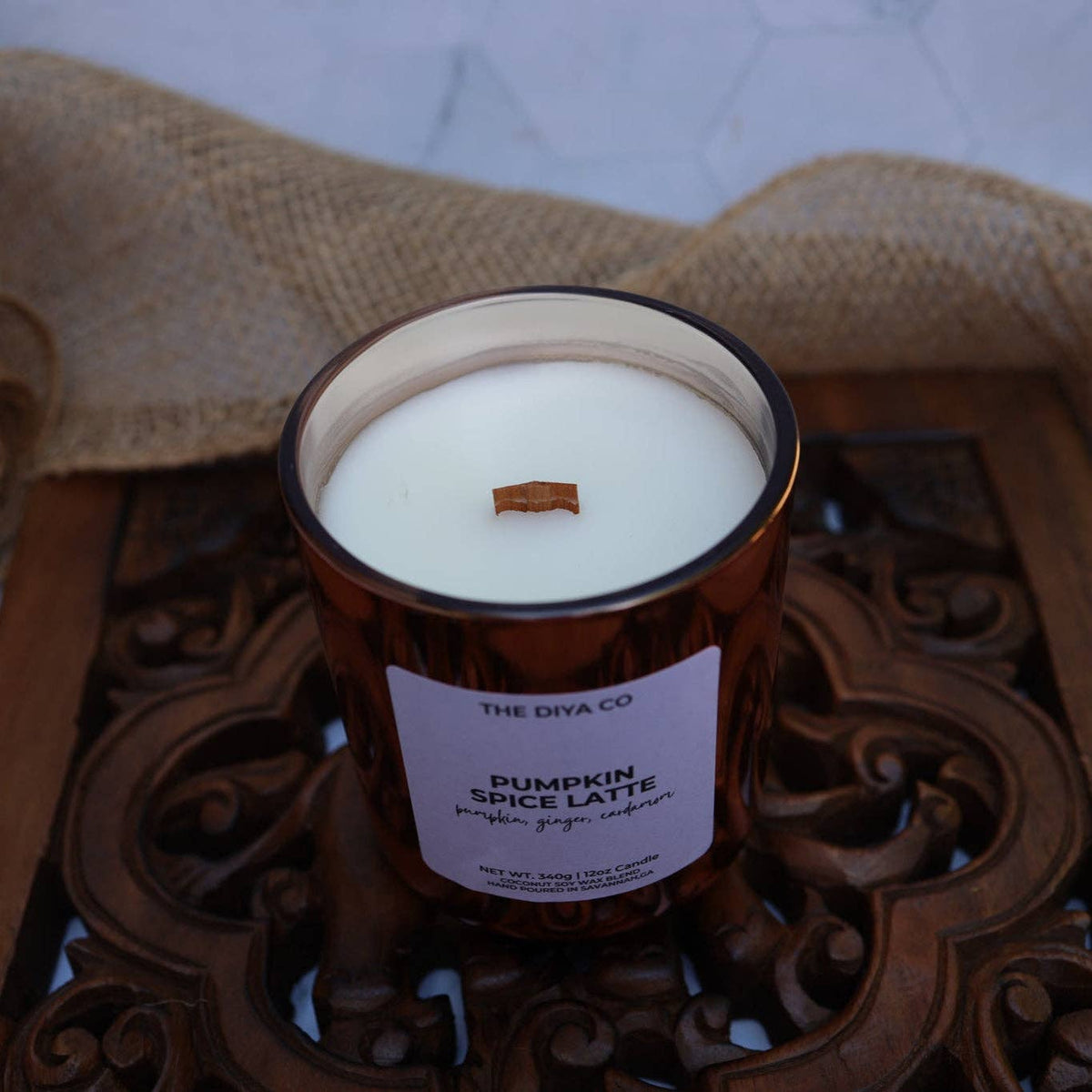 Pumpkin Spice Latte Coconut Soy Candle 12 oz