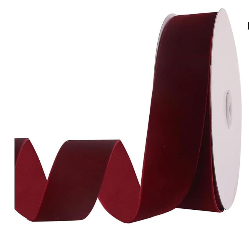 Add Velvet Bows to Garland