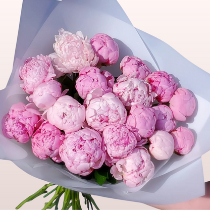 Custom designed Mother's Day bouquet featuring fresh pink peonies from The Petal for delivery in edina and minneapolis