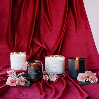 Rosewood + Amber 8.8oz Soy Candle