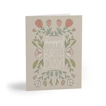 A greeting card with flowers on it to go with your flower delivery in Minneapolis from The Petal